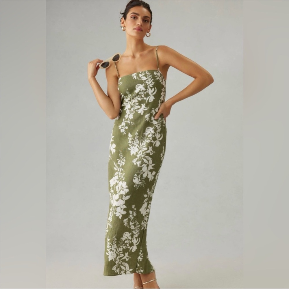 Reformation Frankie Linen dress floral print 10